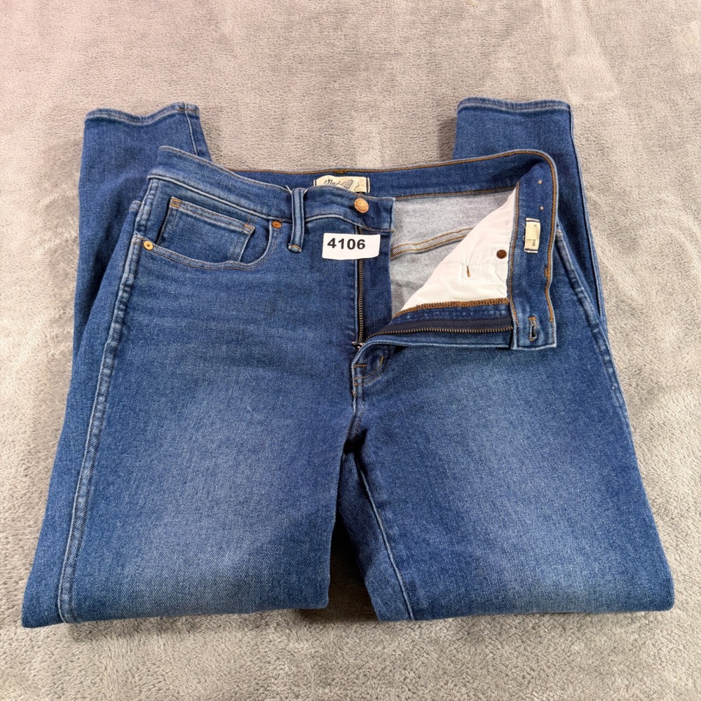 Madewell 10" High-Rise Skinny Jeans Women 30 Blue NM299 DM6587 Stretch Denim